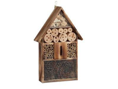 Hôtel à insectes en bois