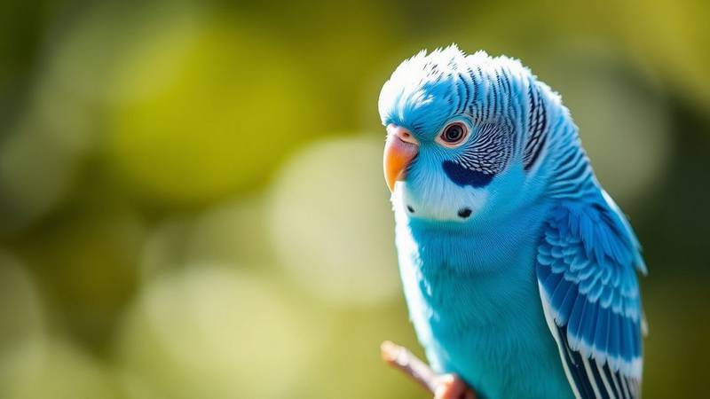 Une petite Perruche Ondulée.