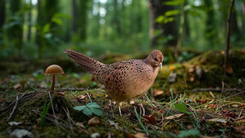 Female Golden Pheasant.