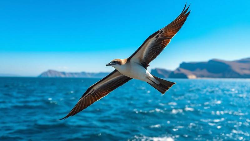 A Parasitic Jaeger in flight, showcasing its agility and pointed wings.
