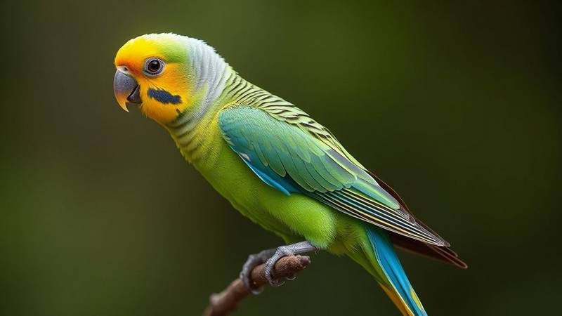A colorful Fischer's Lovebird.