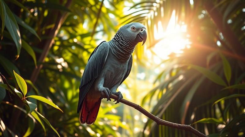 An intelligent Grey Parrot.